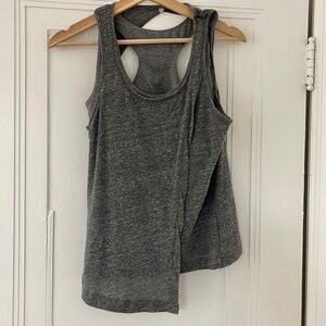 Alternative Apparel Tank With Bra Heather‎ Grey Size Small Yoga Top